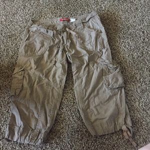 Brown union bay cargo capris
